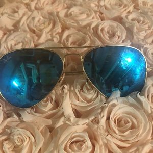 Blue and Gold Ray Bans